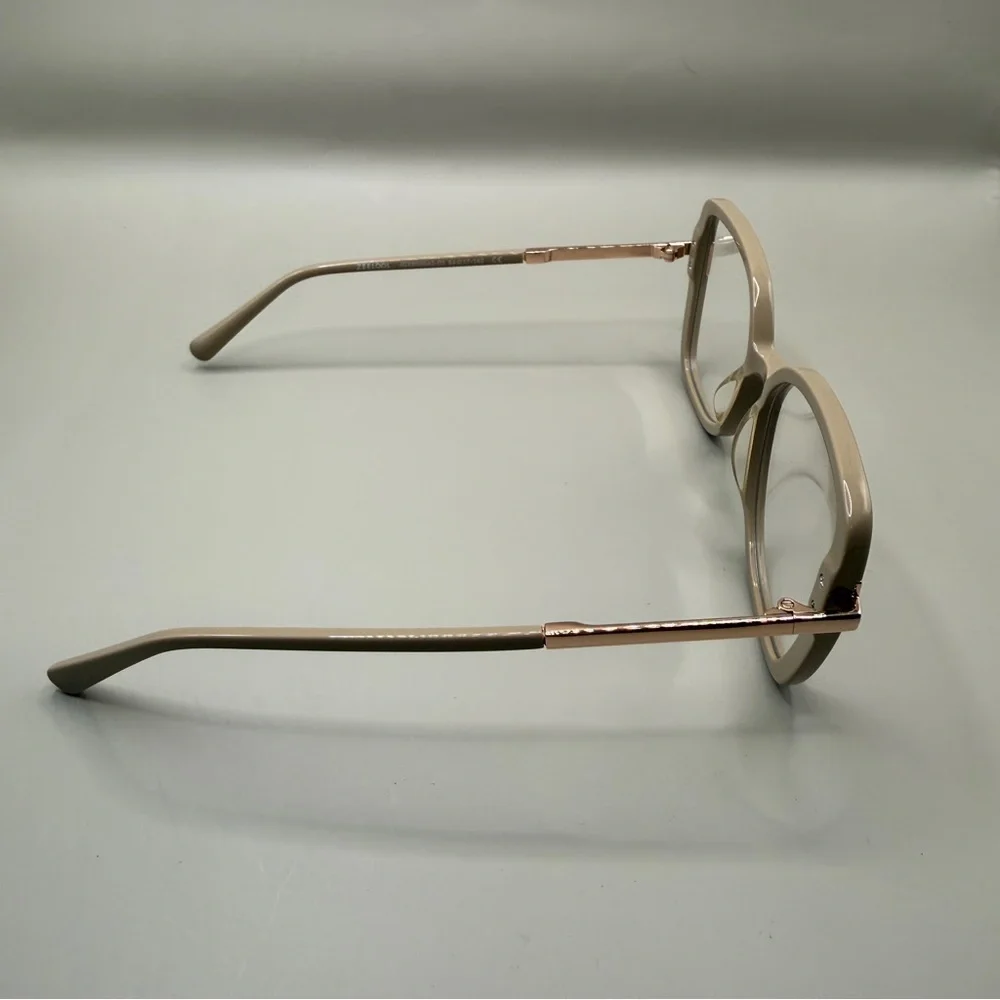 Zeelool Beige Square Glasses frame, No prescription